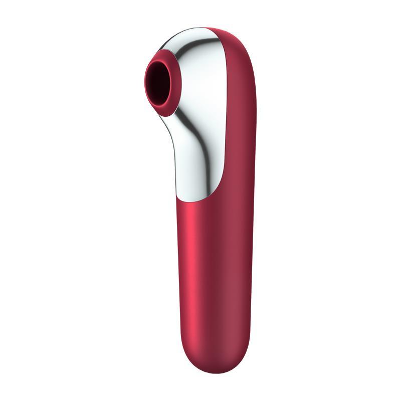 Stymulator Dual Love – powietrzny + wibracje, czerwony — zdjęcie 1