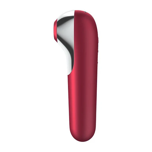 Stymulator Dual Love – powietrzny + wibracje, czerwony — zdjęcie 2