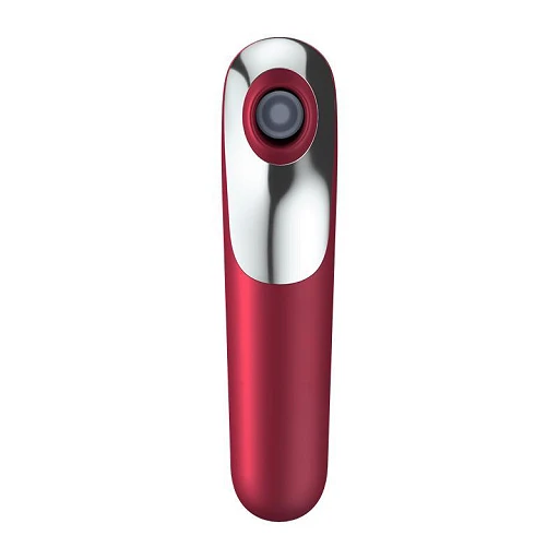 Stymulator Dual Love – powietrzny + wibracje, czerwony — zdjęcie 3