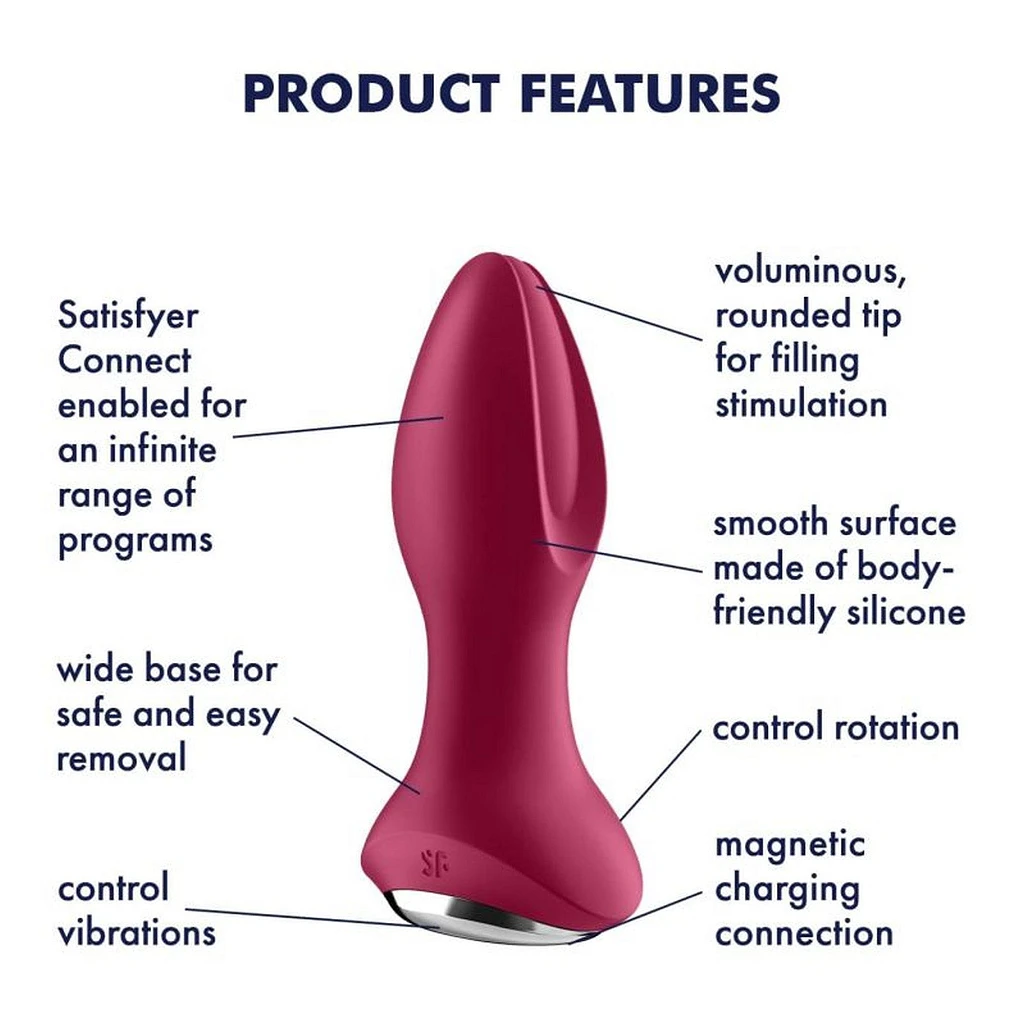 Plug analny Satisfyer Rotator Plug 2+ - 2 silniki, aplikacja — zdjęcie 7