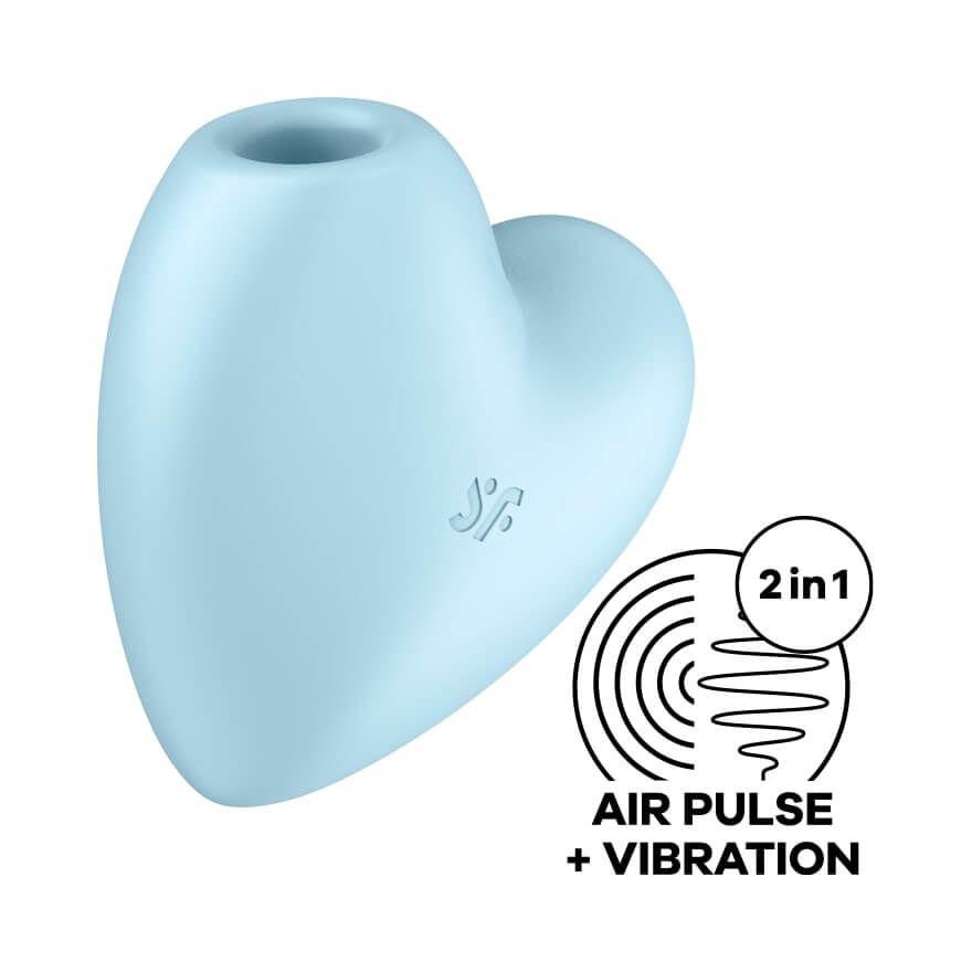 Stymulator Satisfyer Cutie Heart - Air Pulse + wibracje — zdjęcie 3