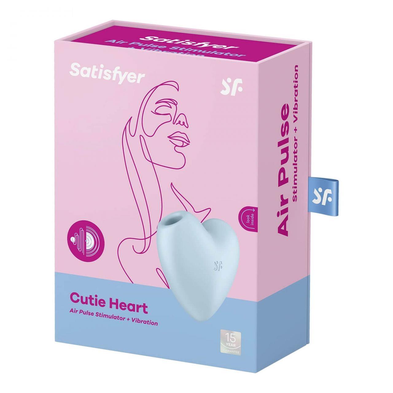 Stymulator Satisfyer Cutie Heart - Air Pulse + wibracje — zdjęcie 4