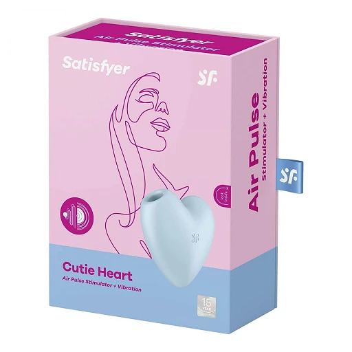 Stymulator Satisfyer Cutie Heart - Air Pulse + wibracje — zdjęcie 4