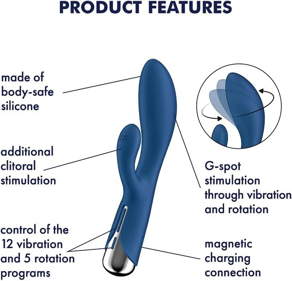 Wibrator królik Spinning Rabbit 1 – obrót + wibracje — zdjęcie 8