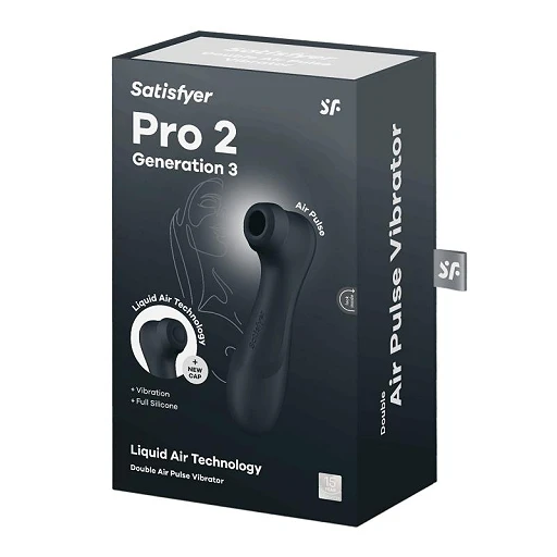 Stymulator łechtaczki Pro 2 Generation 3 – Liquid Air, czarny — zdjęcie 5