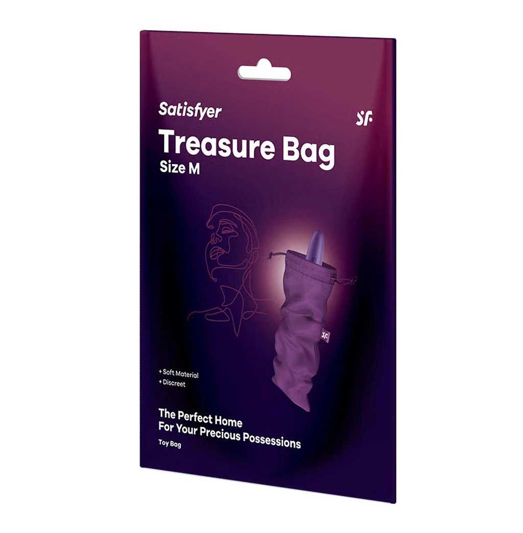 Woreczek na akcesoria Satisfyer Treasure Bag M – fioletowy, 24×12 cm — zdjęcie 4