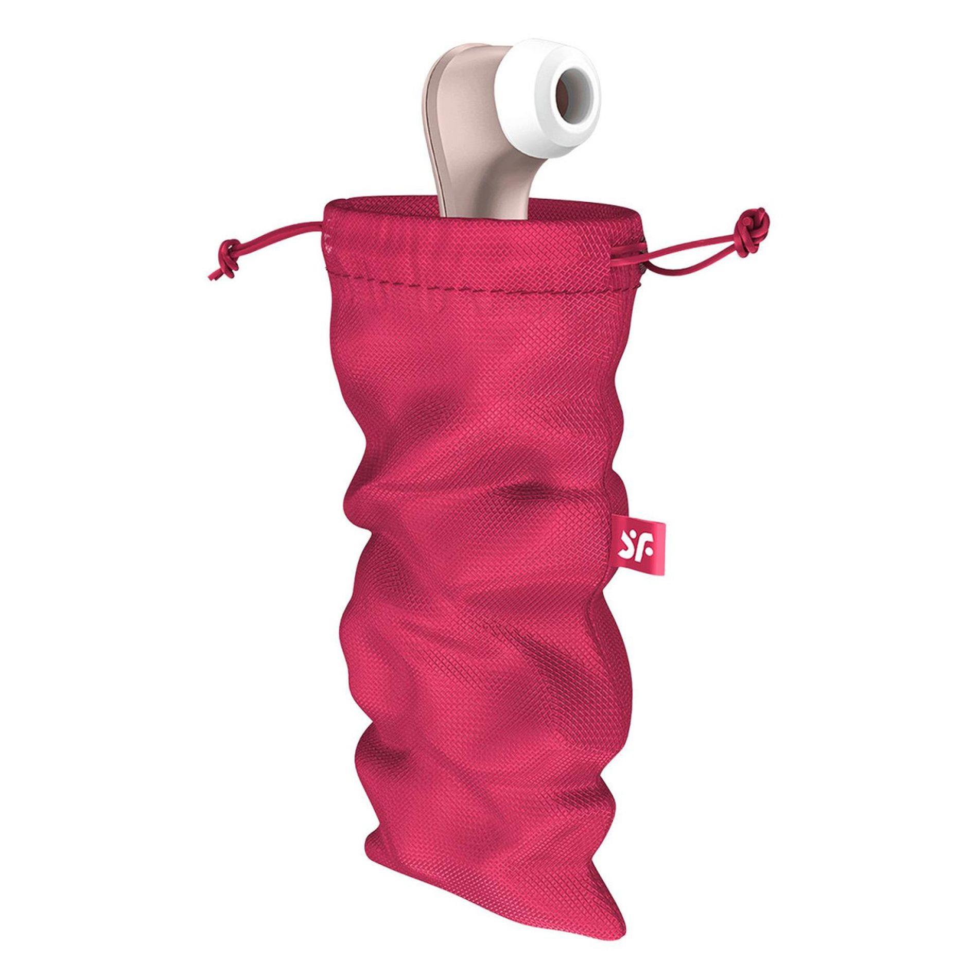 Woreczek na akcesoria Satisfyer Treasure Bag L – różowy, ze ściągaczem — zdjęcie 1