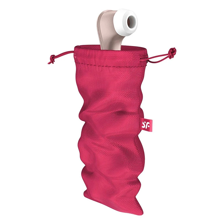 Woreczek na akcesoria Satisfyer Treasure Bag L – różowy, ze ściągaczem