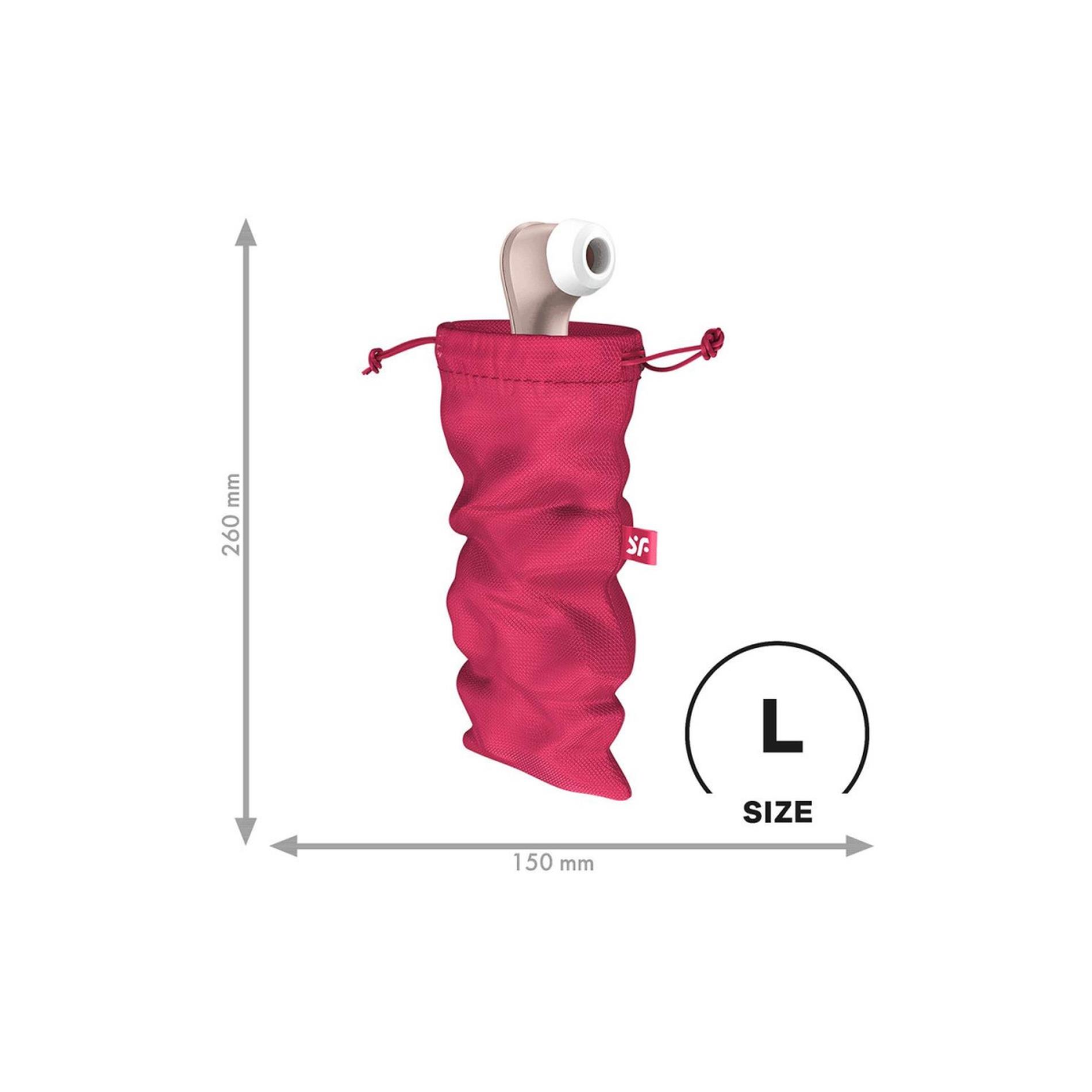 Woreczek na akcesoria Satisfyer Treasure Bag L – różowy, ze ściągaczem — zdjęcie 2