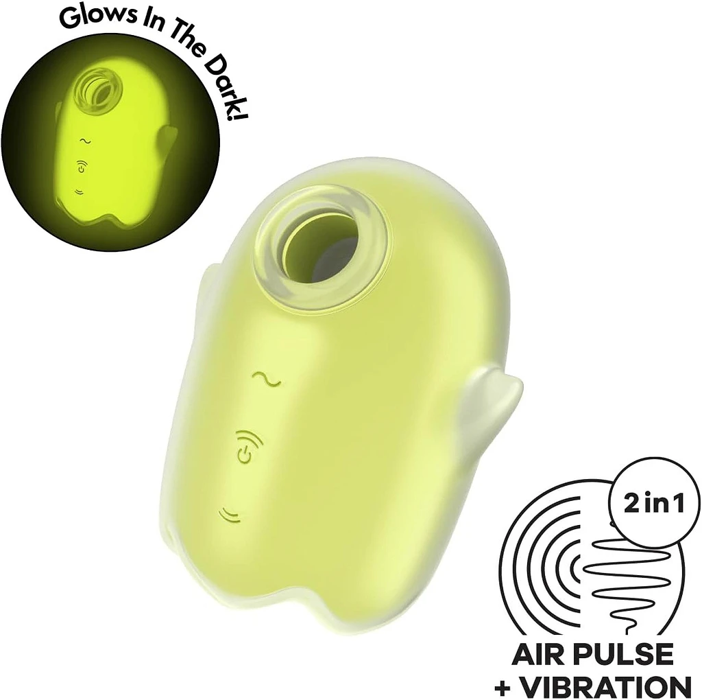 Stymulator łechtaczki Satisfyer Glowing Ghost – Air Pulse i wibracje — zdjęcie 2