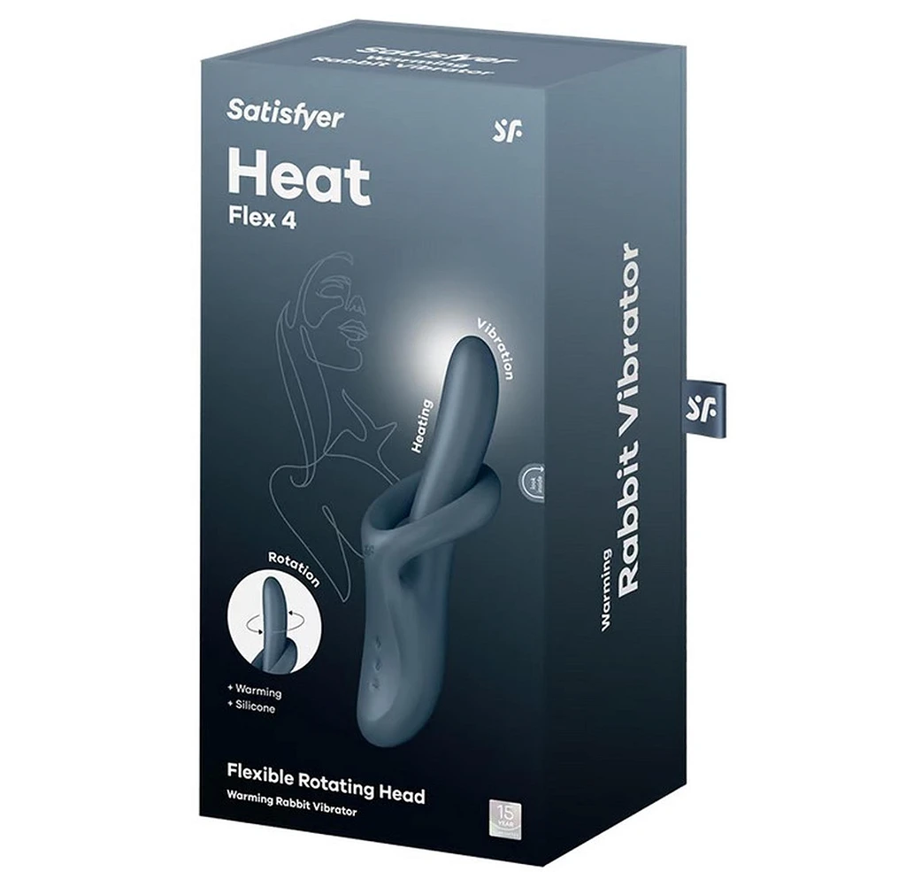 Wibrator króliczek Heat Flex 4 – wibracje, obroty i ogrzewanie — zdjęcie 5