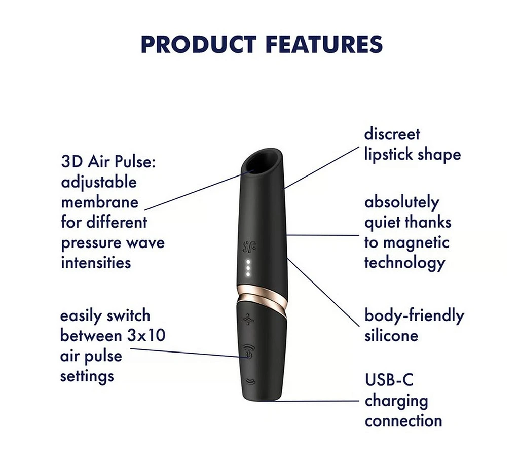 Wibrator łechtaczki Satisfyer Perfect Kiss – 10 poziomów — zdjęcie 3