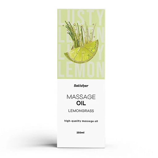 Olejek do masażu Satisfyer Lemongrass – jojoba i witamina E, 250 ml