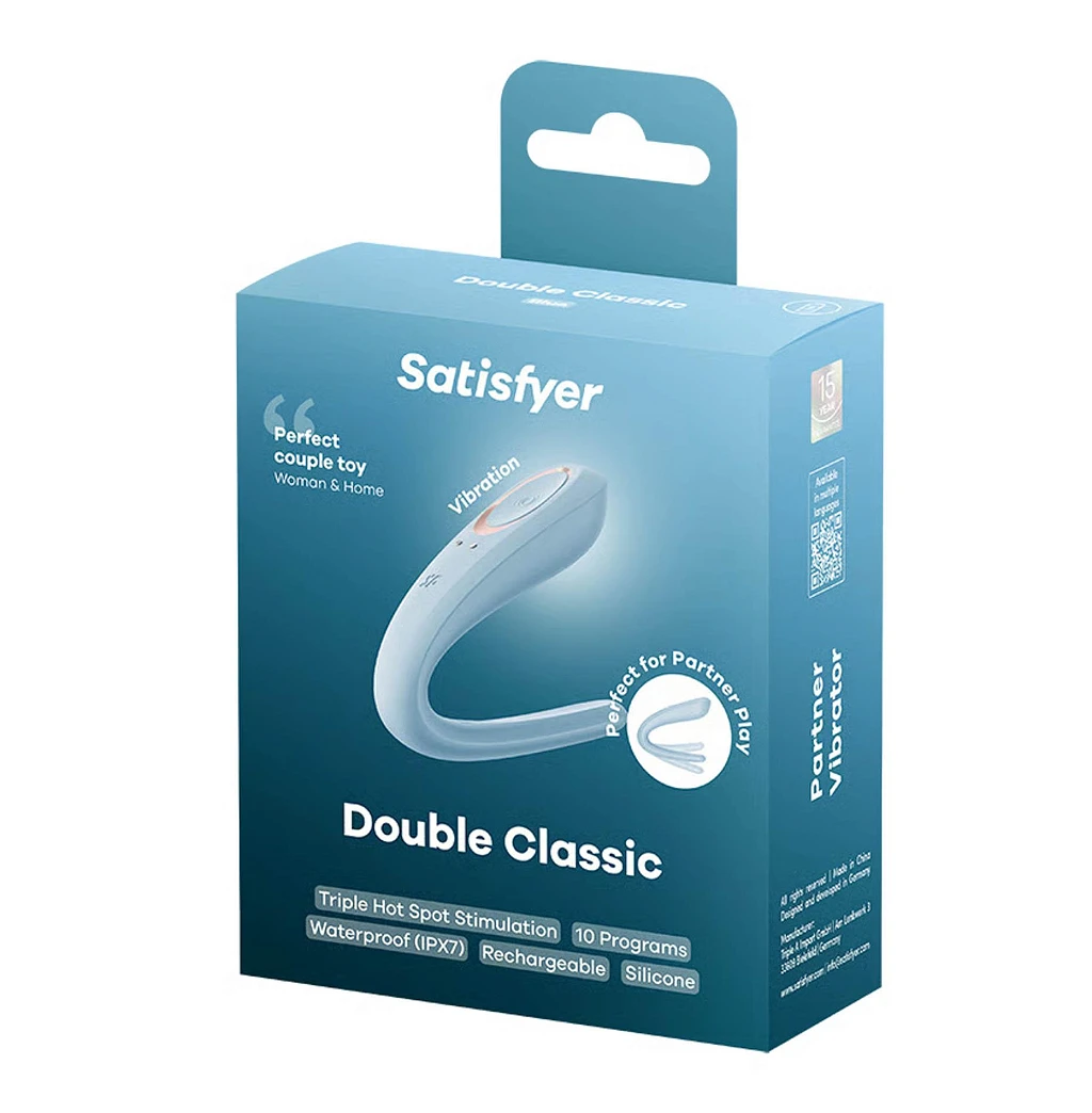 Wibrator dla par Satisfyer Double Classic – 10 programów, IPX7 — zdjęcie 2