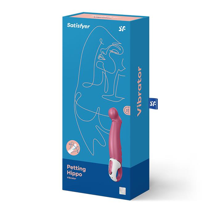 Wibrator Petting Hippo – zakrzywiony do punktu G, 22,9 cm — zdjęcie 2