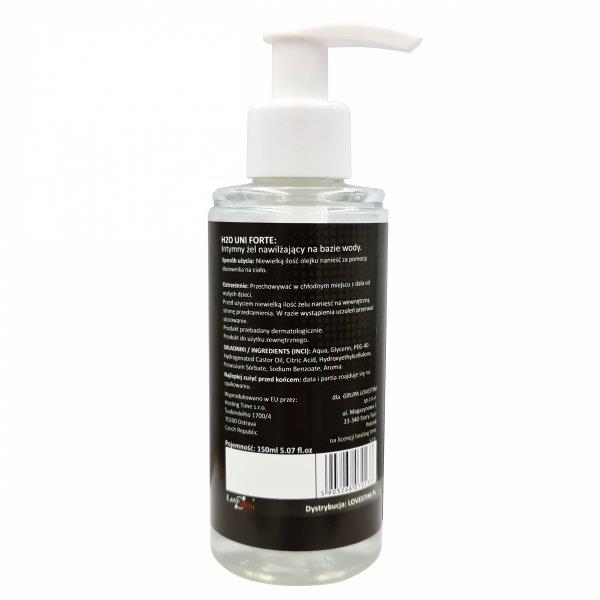 Żel nawilżający H2O Uni Forte - gęsty, na bazie wody, 150 ml — zdjęcie 3