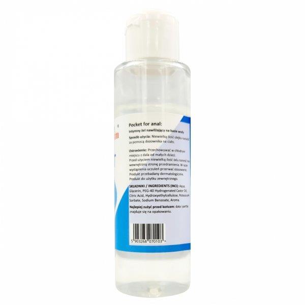 Żel analny Pocket for Anal 100ml - nawilżający i ochronny — zdjęcie 2