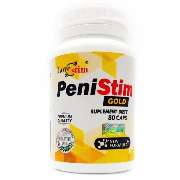 Suplement diety PeniStim Gold – 80 kapsułek, arginina i maca — zdjęcie 1