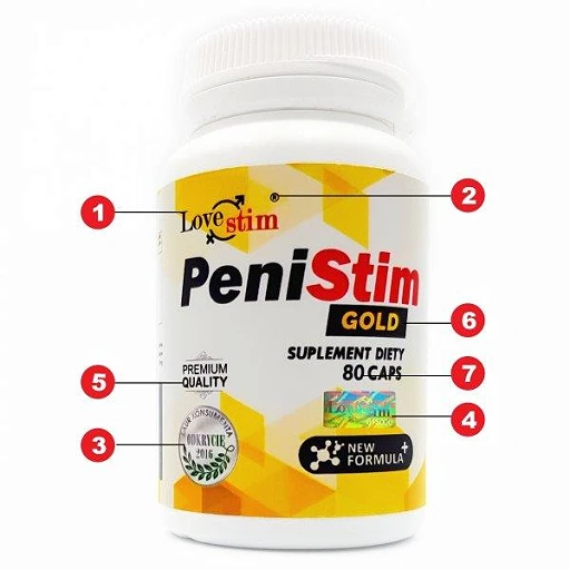 Suplement diety PeniStim Gold – 80 kapsułek, arginina i maca — zdjęcie 4