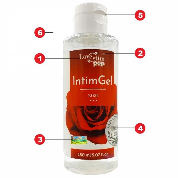 Żel intymny IntimGel Rose - baza wodna, zapach róży, 150 ml — zdjęcie 3