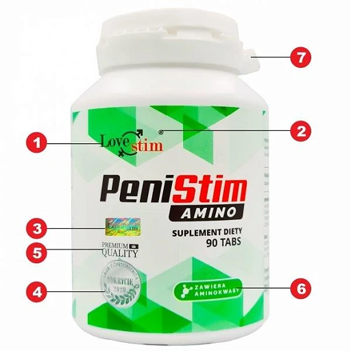 Suplement diety PeniStim Amino - 90 tabletek z aminokwasami — zdjęcie 4
