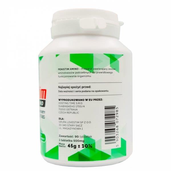 Suplement diety PeniStim Amino - 90 tabletek z aminokwasami — zdjęcie 3
