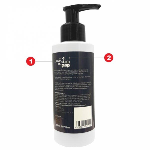 Żel intymny Gentleman – na bazie wody, efekt mrowienia, 150 ml — zdjęcie 3