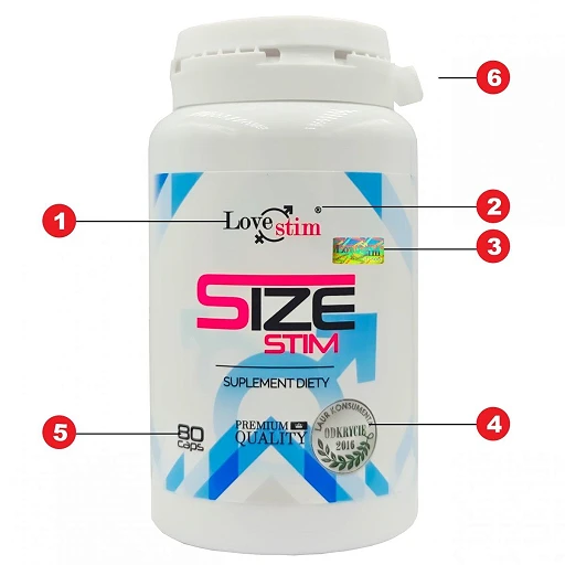 Suplement diety Size Stim – 80 kapsułek z macą i L-argininą — zdjęcie 3