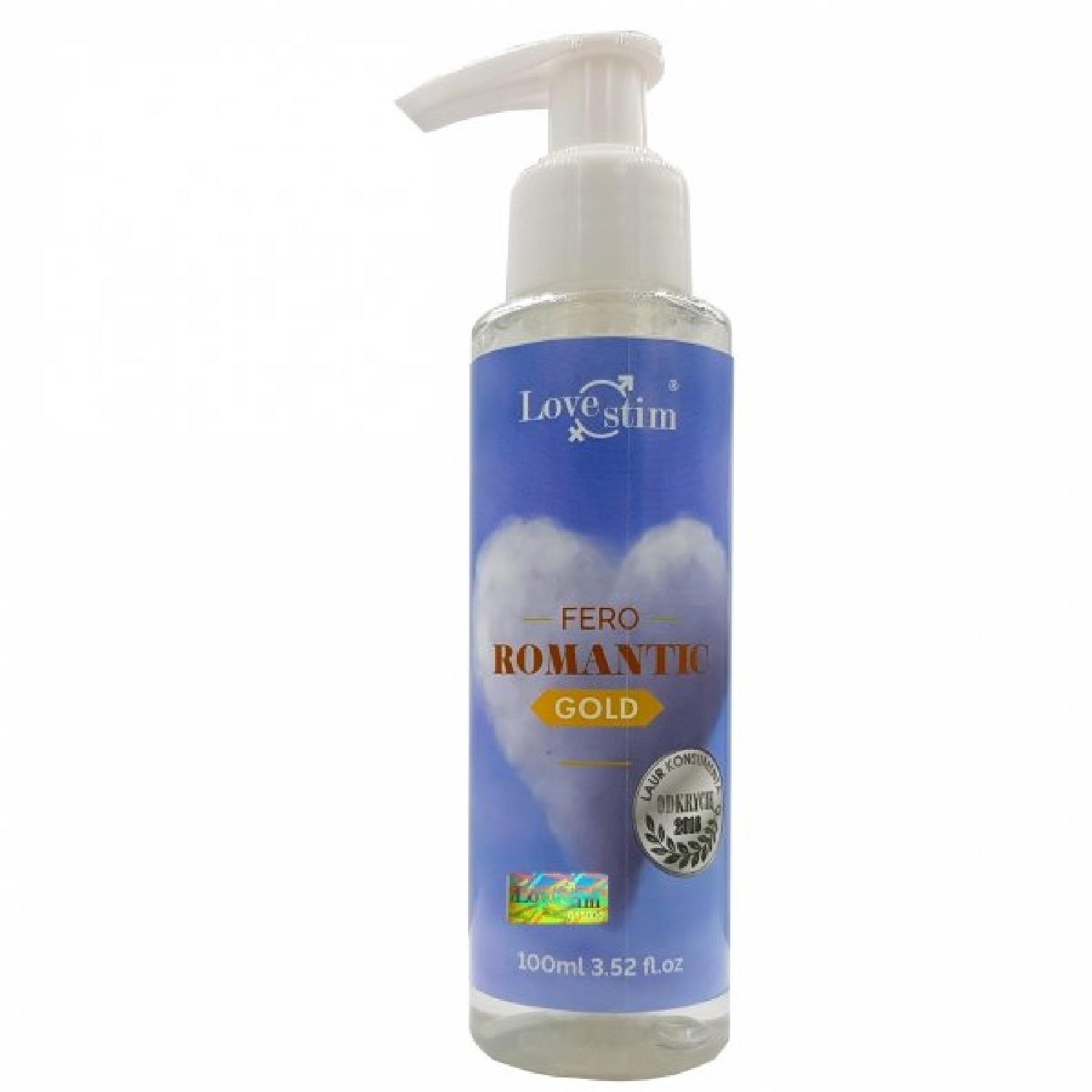Olejek do masażu Fero Romantic Gold - feromony, 100 ml — zdjęcie 1