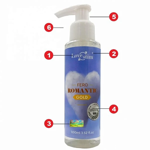 Olejek do masażu Fero Romantic Gold - feromony, 100 ml — zdjęcie 2