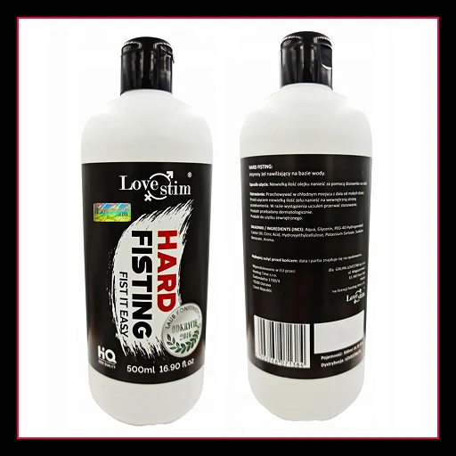 Żel do fistingu Hard Fisting - baza wodna, 500 ml — zdjęcie 4