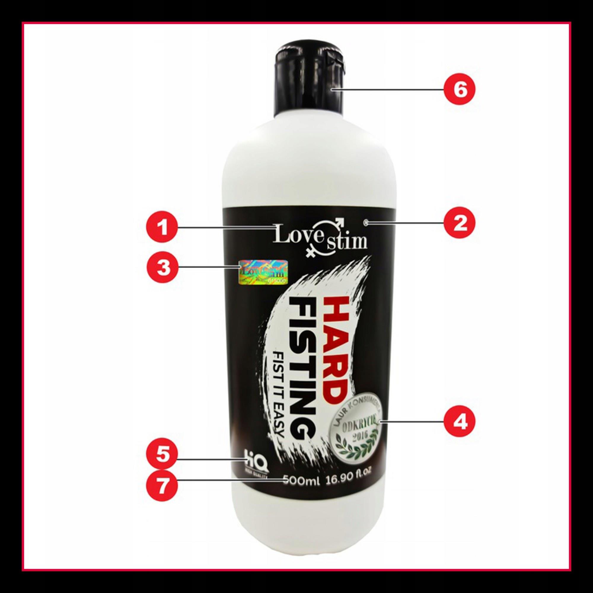 Żel do fistingu Hard Fisting - baza wodna, 500 ml — zdjęcie 3