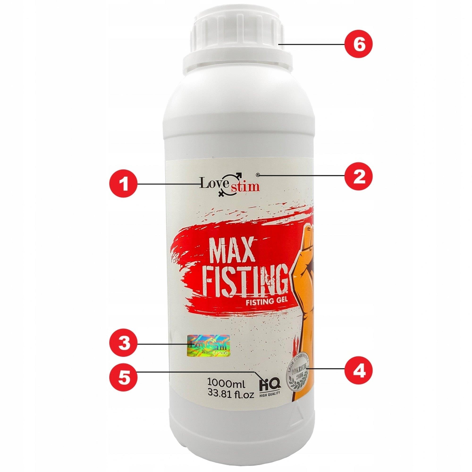 Żel do fistingu Max Fisting – gęsta konsystencja, 1000 ml — zdjęcie 2