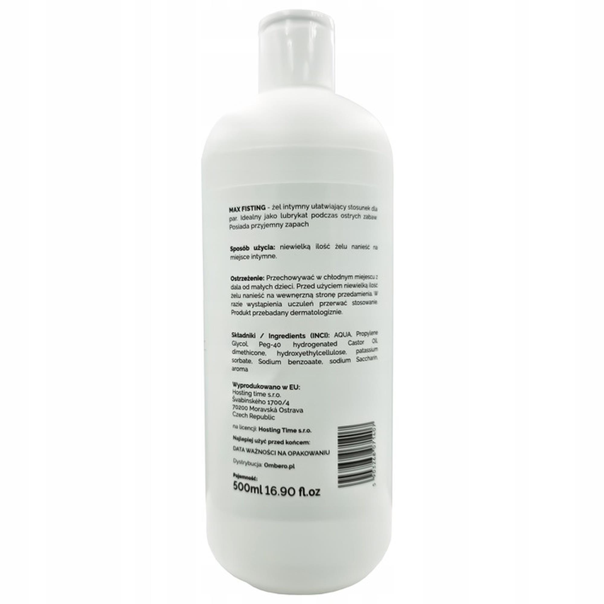 Żel do fistingu Max Fisting – gęsty, długi poślizg, 500 ml — zdjęcie 2