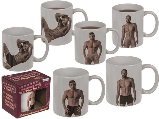 Kubek termoreaktywny Stripper Boy – 350 ml, losowy wzór