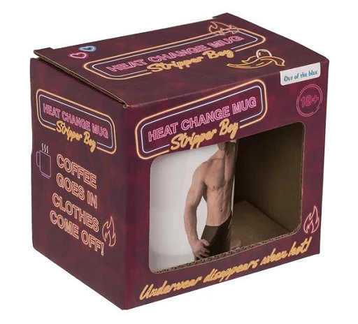 Kubek termoreaktywny Stripper Boy – 350 ml, losowy wzór — zdjęcie 3