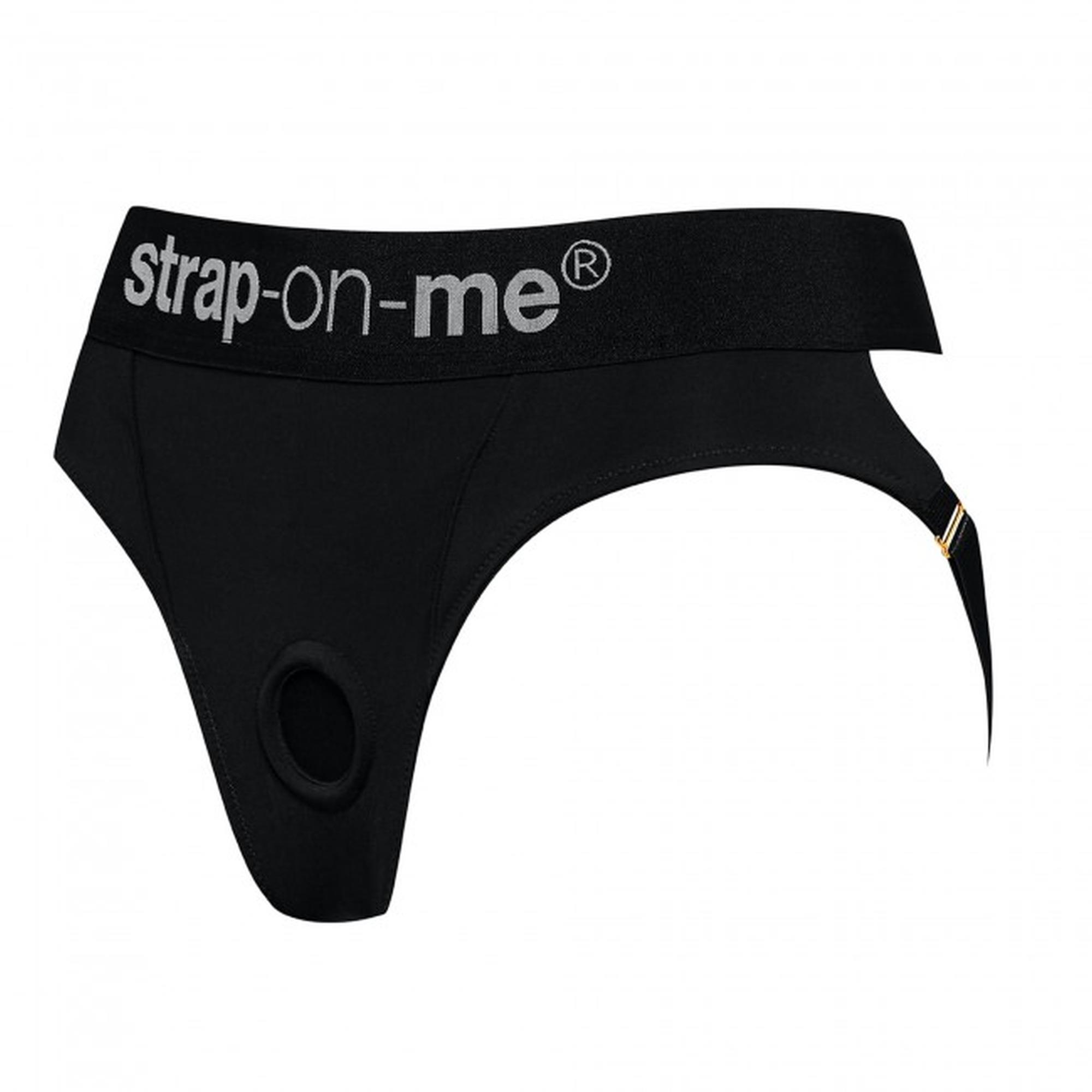 Uprząż strap-on Heroine – majtki z mikrofibry, regulowane paski, S — zdjęcie 2