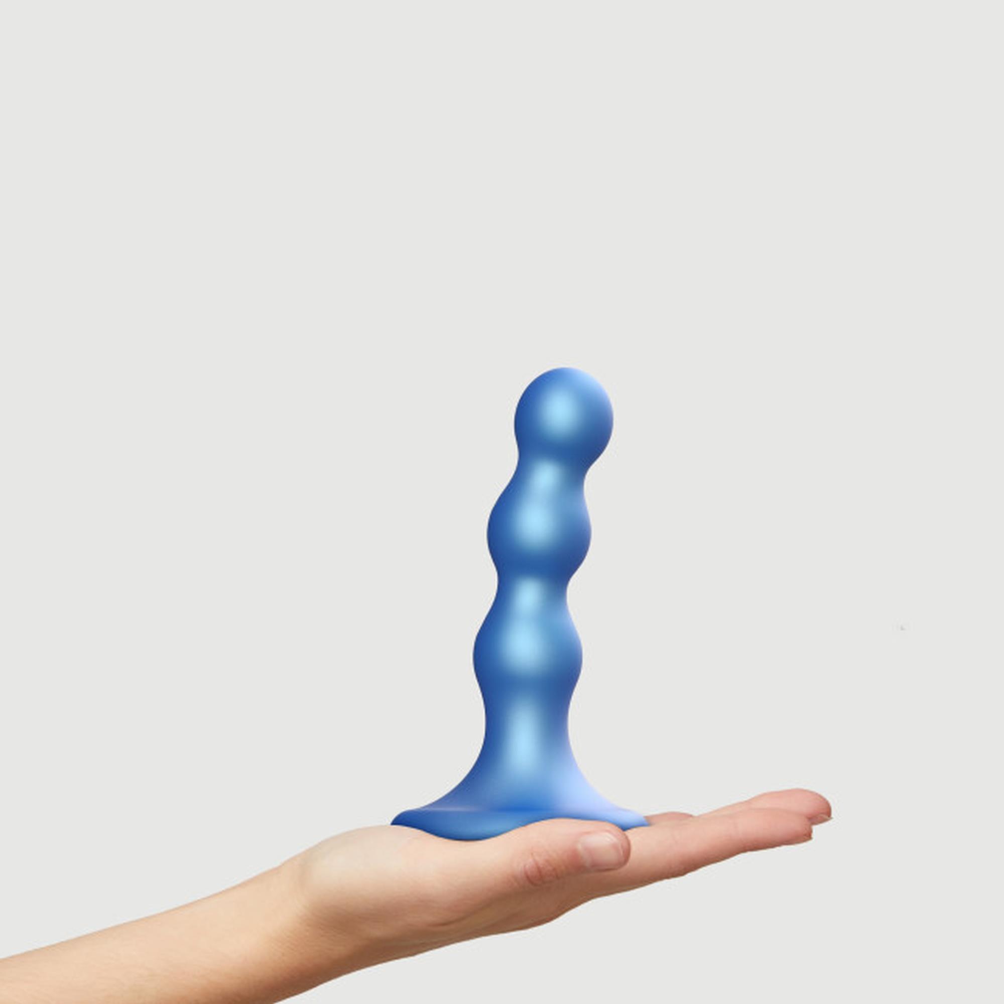 Dildo Plug Balls S – 3 kulki, elastyczny silikon, przyssawka — zdjęcie 2