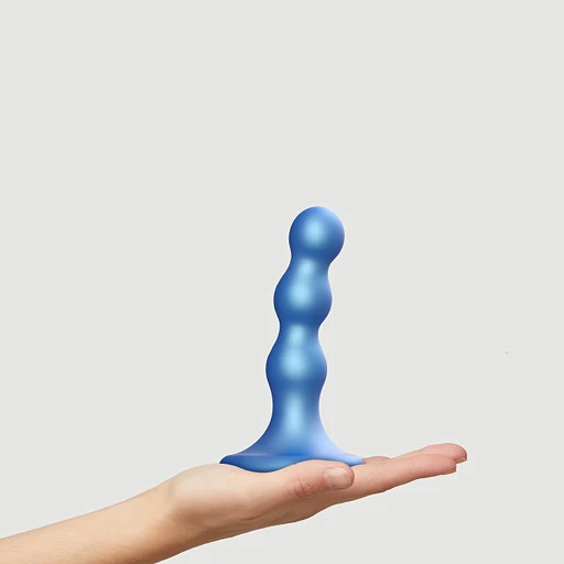 Dildo Plug Balls S – 3 kulki, elastyczny silikon, przyssawka — zdjęcie 2