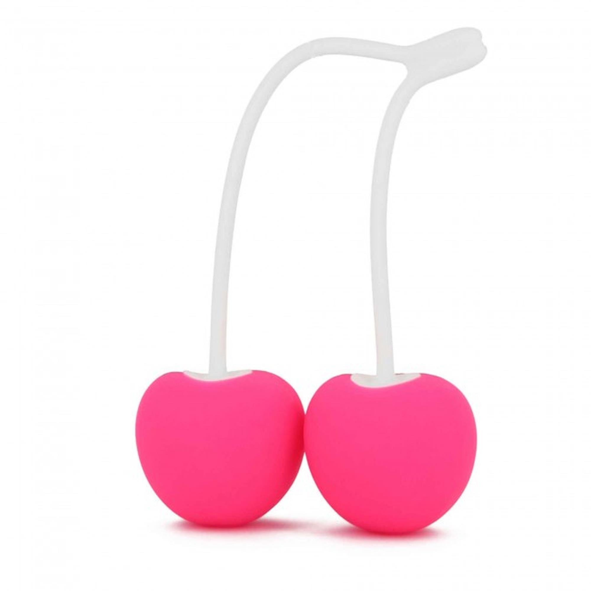 Kulki gejszy CHERRY LOVE - DANGER PINK, silikon — zdjęcie 1
