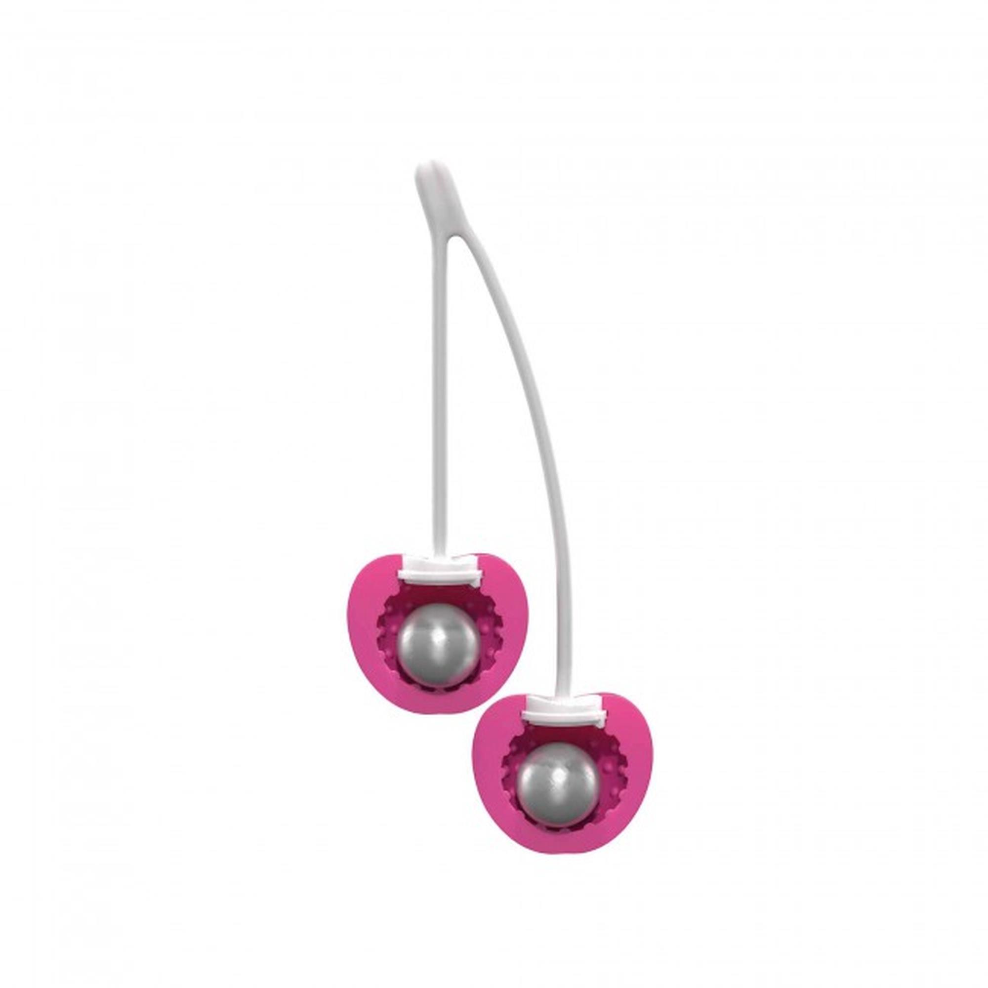 Kulki gejszy CHERRY LOVE - DANGER PINK, silikon — zdjęcie 2