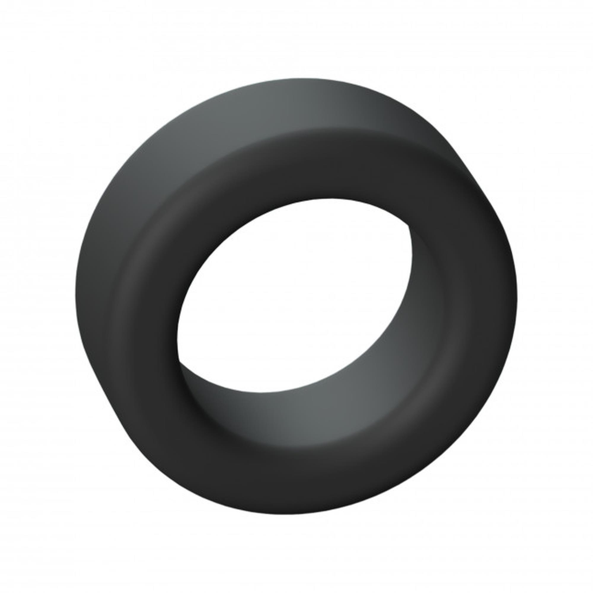 Pierścień erekcyjny Cool Ring Black Onyx – elastyczny silikon — zdjęcie 1