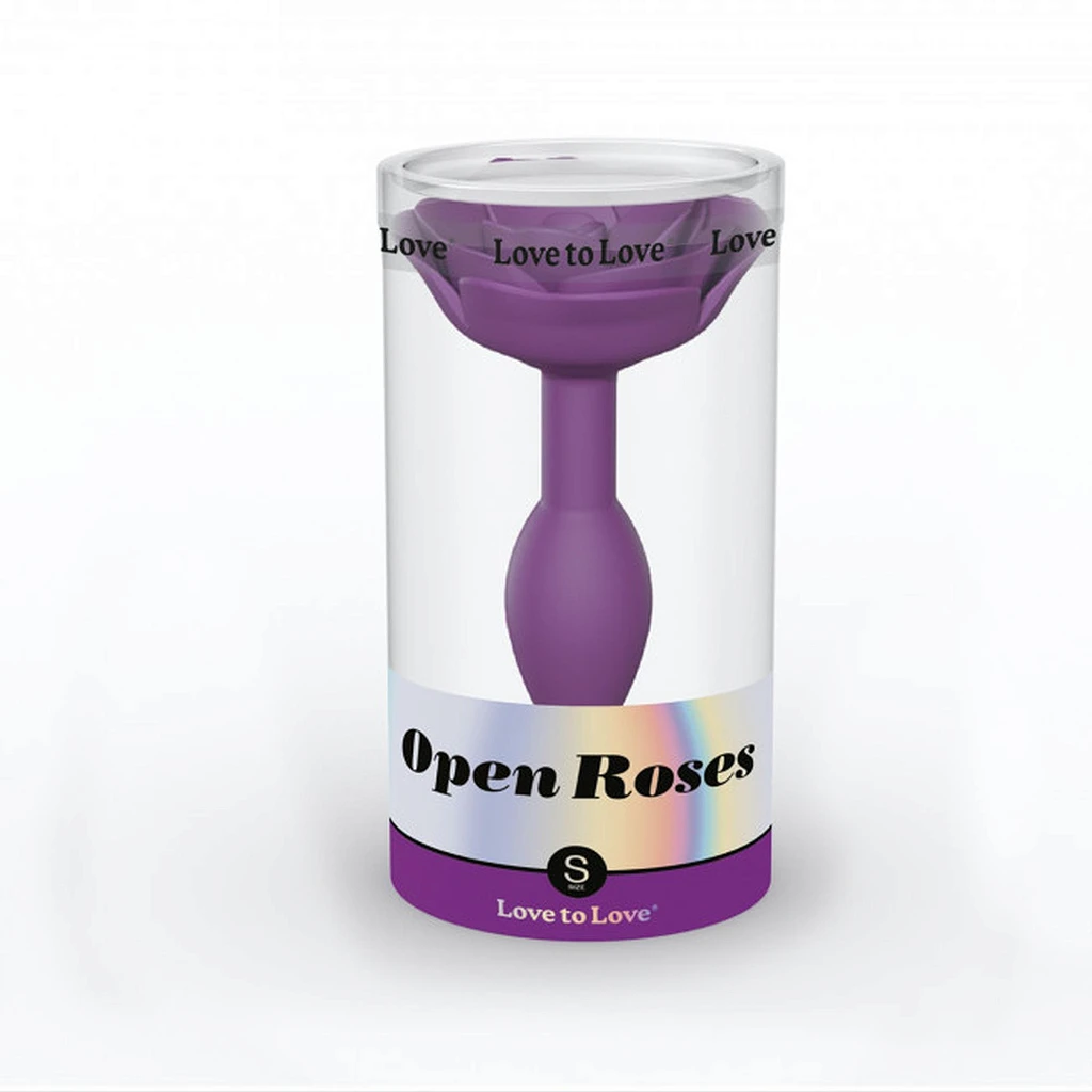 Korek analny Open Roses S - silikon, wodoodporny