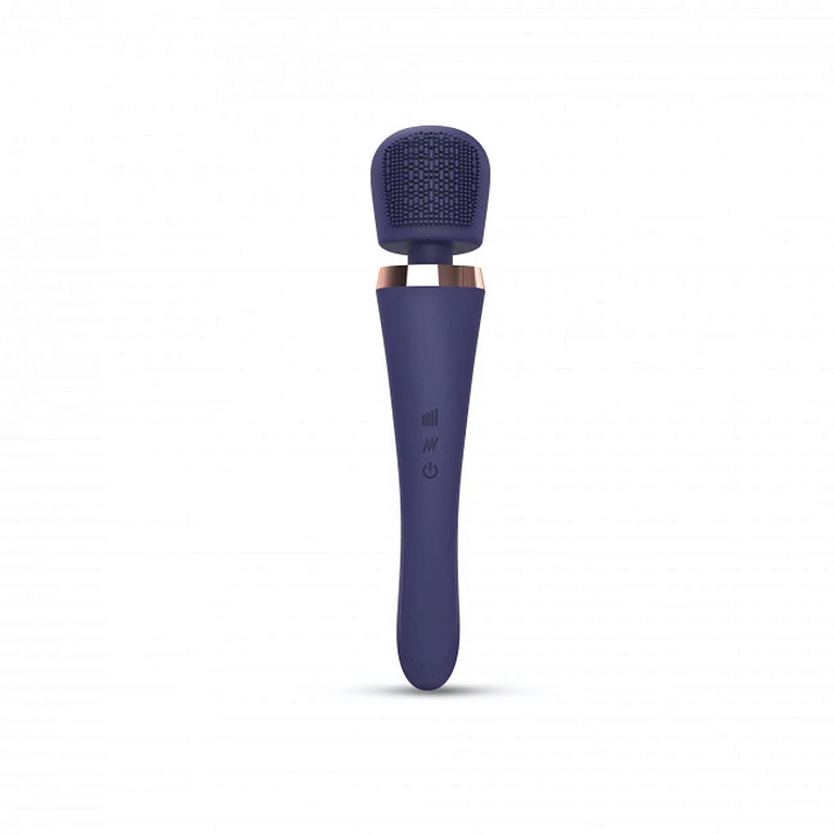 Masażer wand Brush Crush – 20 trybów, midnight indigo