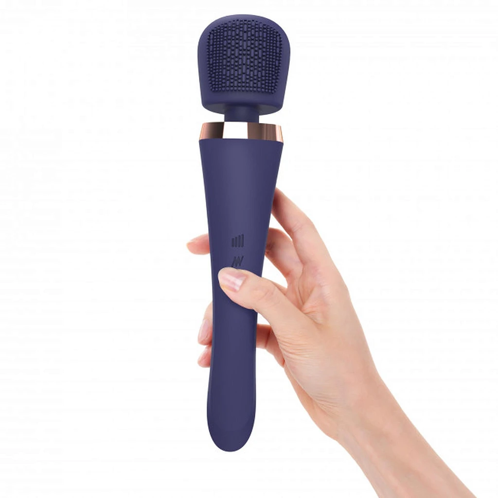 Masażer wand Brush Crush – 20 trybów, midnight indigo — zdjęcie 4