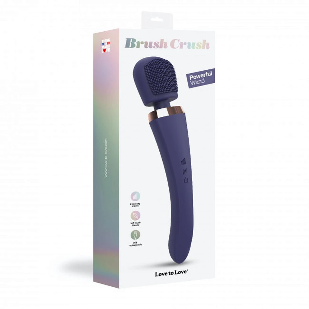 Masażer wand Brush Crush – 20 trybów, midnight indigo — zdjęcie 7