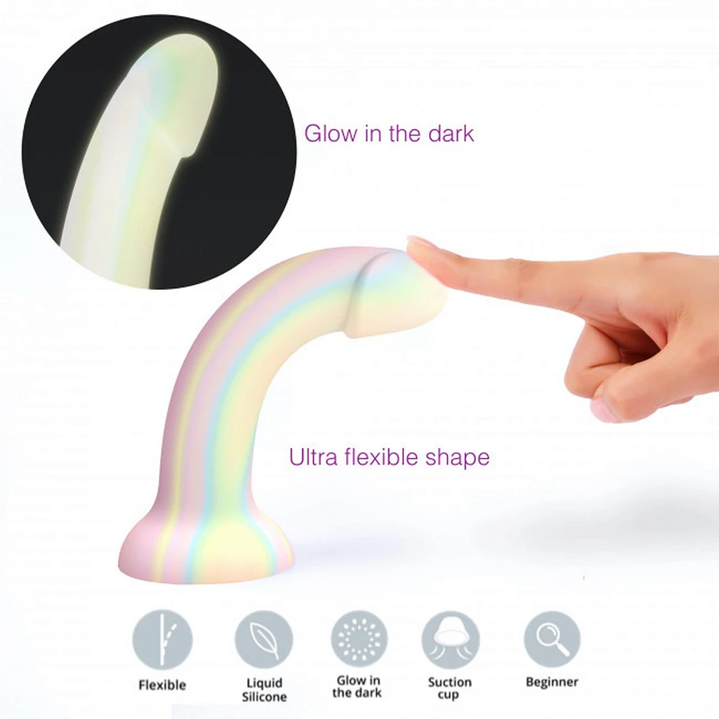 Stymulator realistyczny Fantasia – silikon, świeci w ciemności — zdjęcie 2