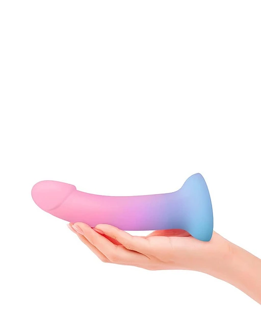 Dildo Utopia M – płynny silikon, przyssawka, 14×3,6 cm — zdjęcie 5