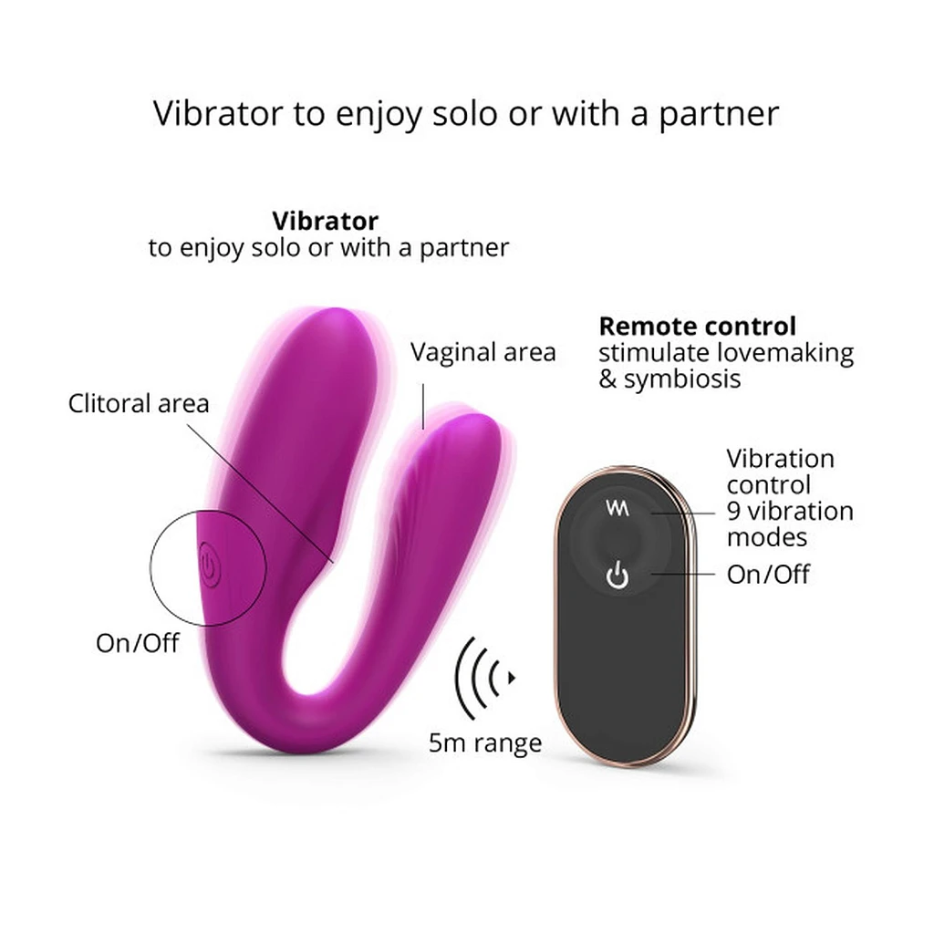 Wibrator dla par Match Up – elastyczny, z pilotem — zdjęcie 5