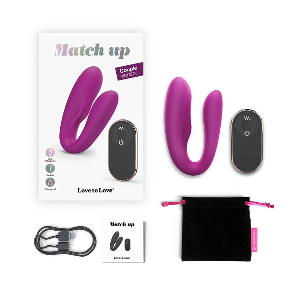 Wibrator dla par Match Up – elastyczny, z pilotem — zdjęcie 4